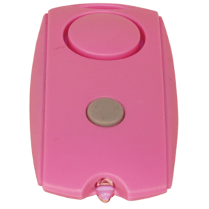 pink small personal alarm top view